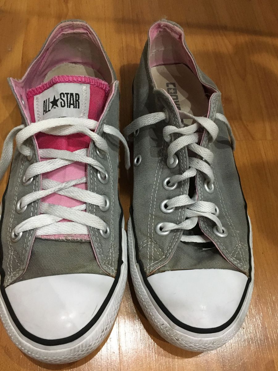 all star cinza e rosa