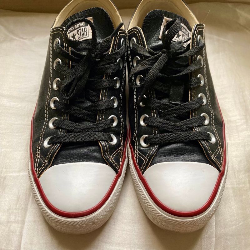 Tenis All Star Couro Preto Converse