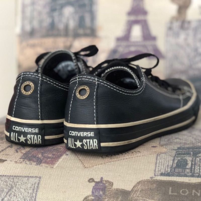 Tênis All Star Chuck Taylor Couro European Ox - Preto