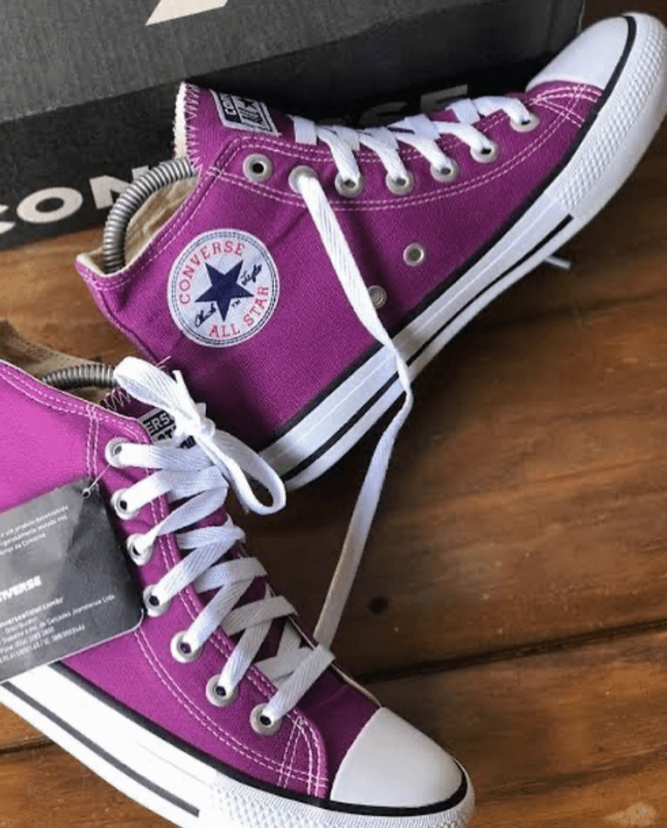 converse all star lilas