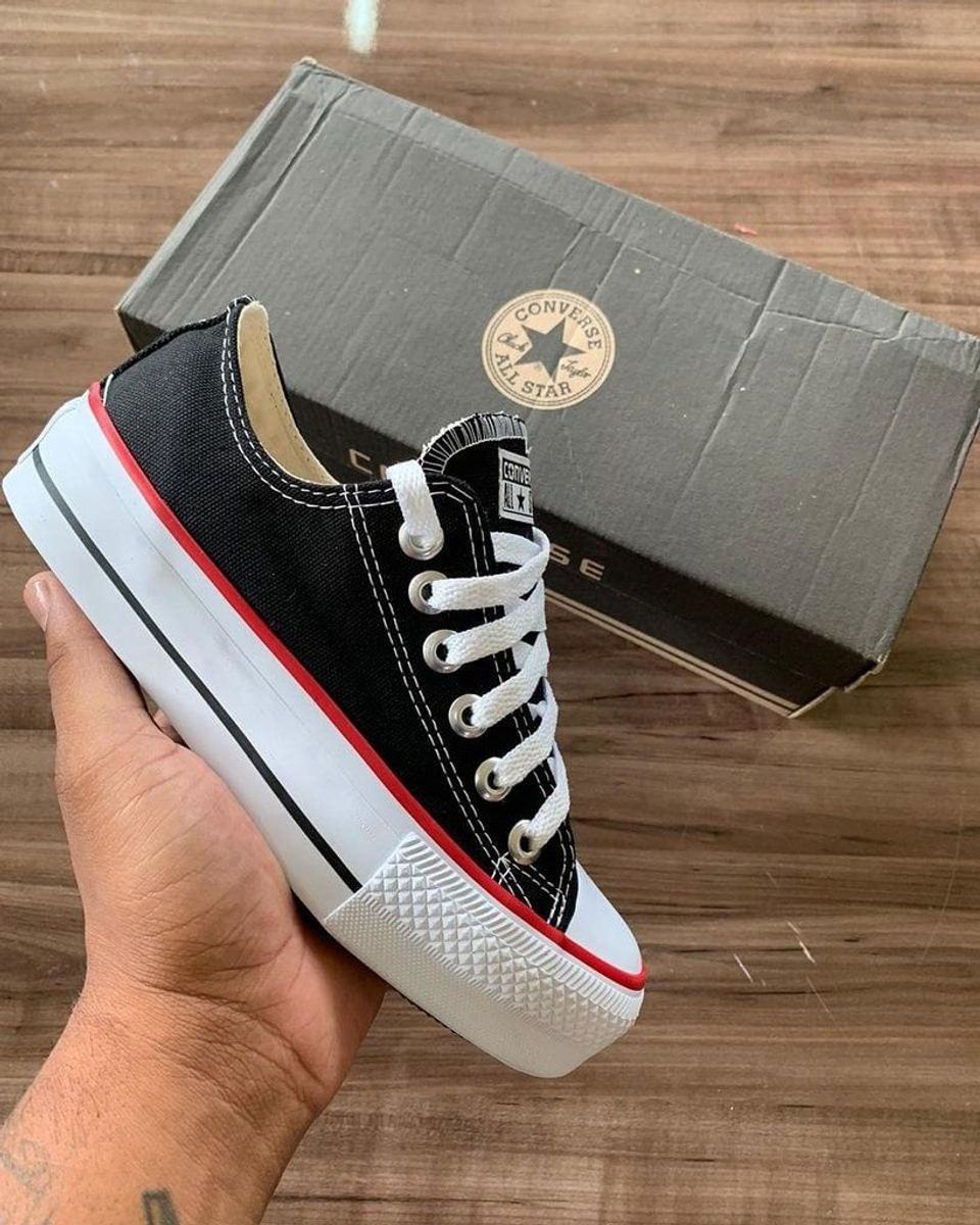 tenis all star feminino plataforma