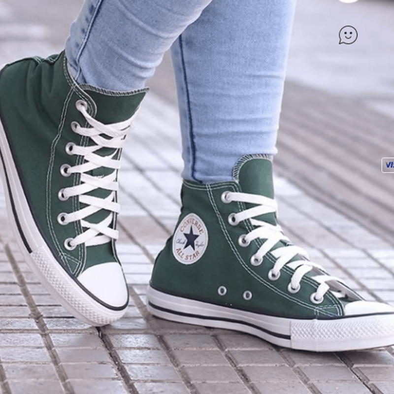 T nis Converse All Star Feminino Verde militar Botinha 35 T nis Feminino Converse Nunca Usado 44893102 enjoei