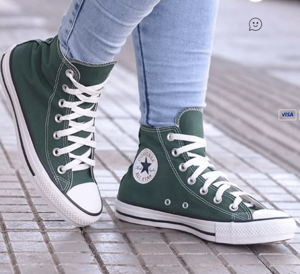 Tênis Converse All Star Cano Alto Verde Militar