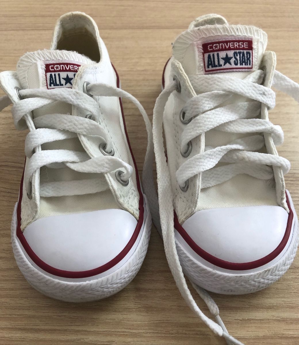 all star branco tamanho 22