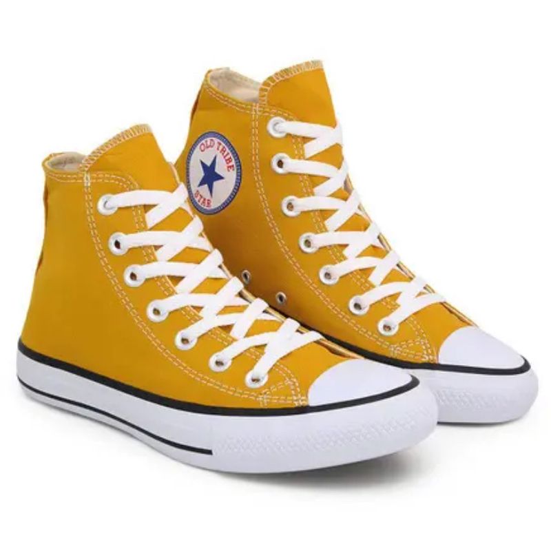 Tênis converse all star deals chuck taylor cano alto mostarda