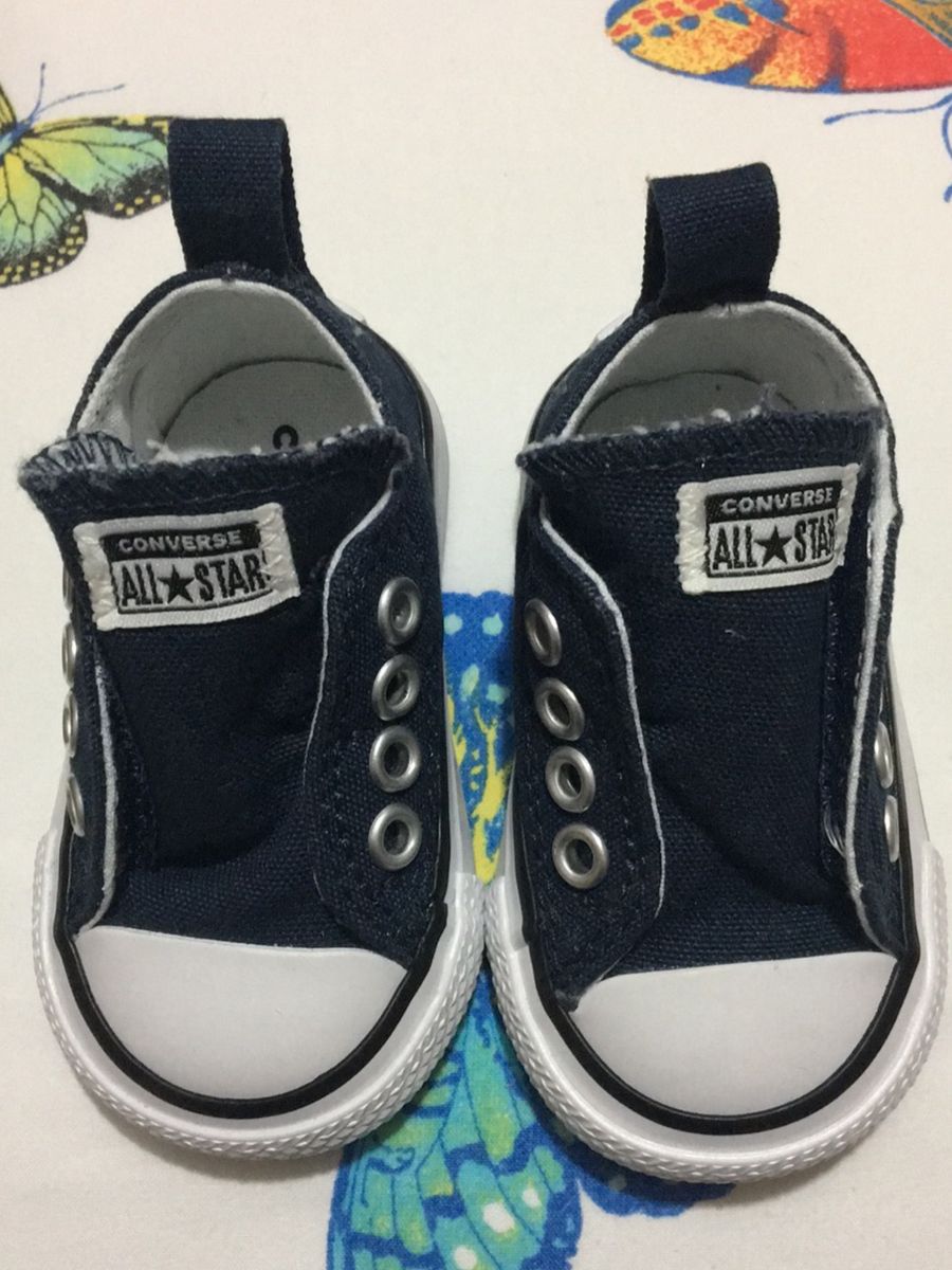 all star azul marinho velcro