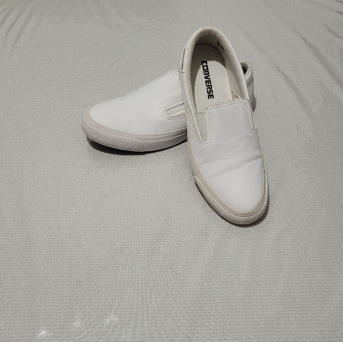 Slip on branco sales converse