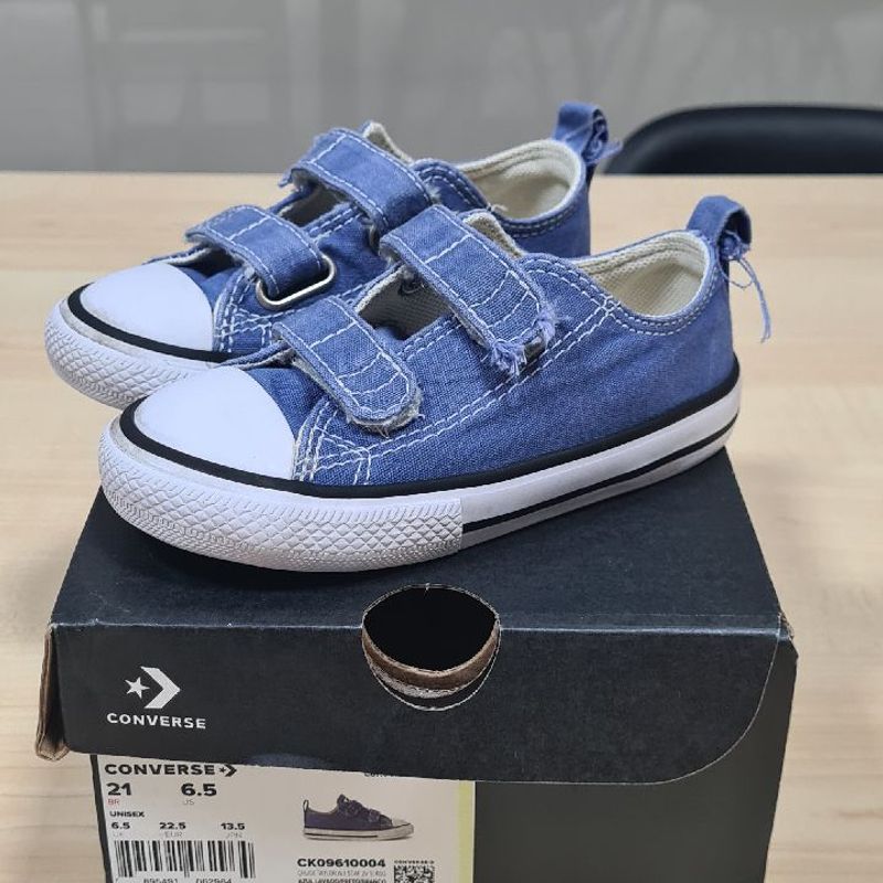 Converse azul velcro best sale