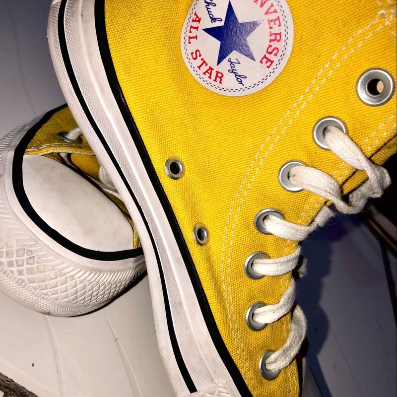 Tênis Converse All Star Cano Alto - Amarelo - Chuck Taylor