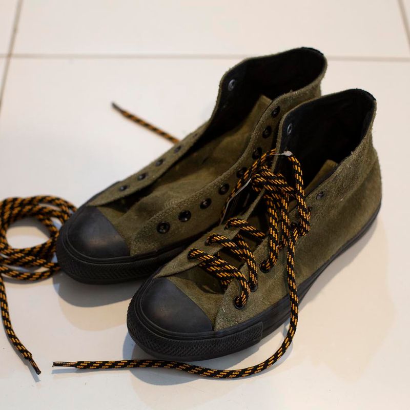 All Star Converse Converse Verde Militar Usada All Star Veludo