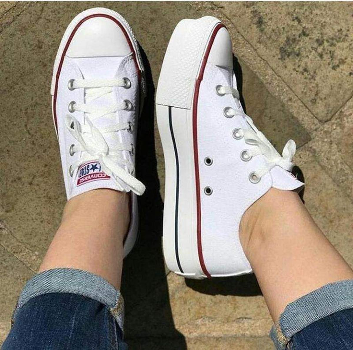 all star chuck taylor branco plataforma