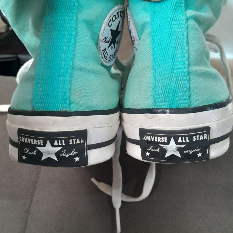 High Top Tenis All Star Verde Agua Tênis Converse Chuck Taylor All