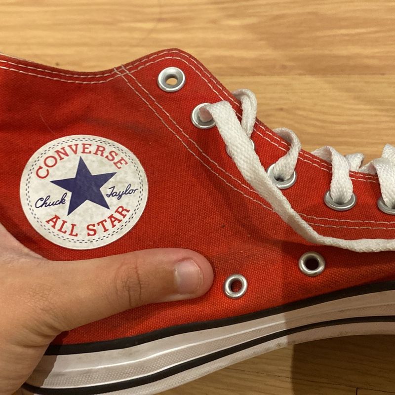 Tênis converse ct all store star core hi vermelho