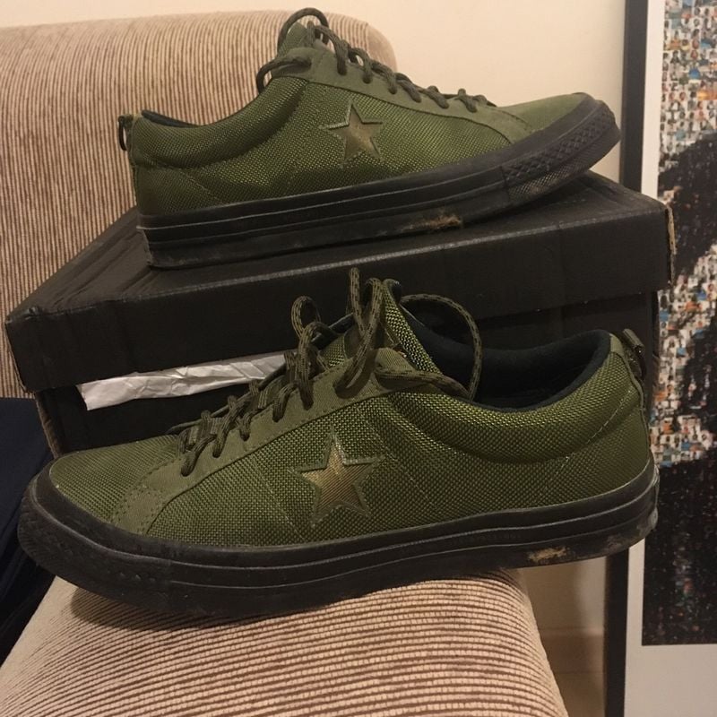 converse x carhartt olive