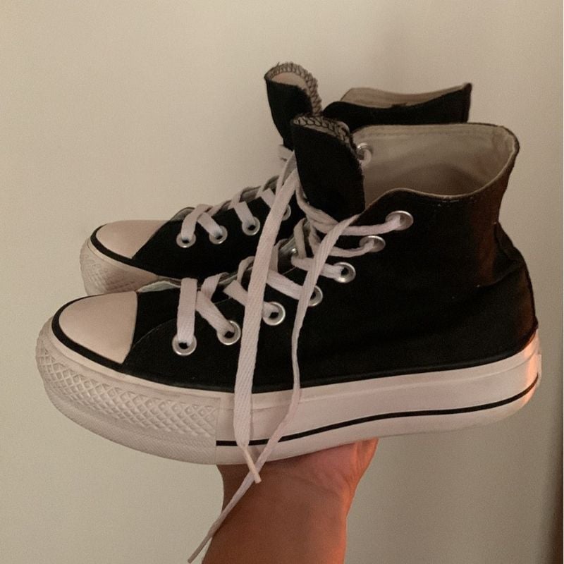 Tênis Converse Original Chuck Taylor Plataforma All Star Preto