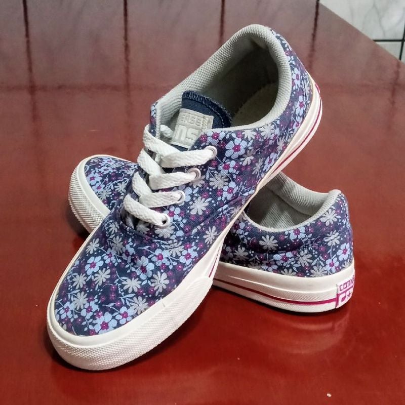 Tenis Converse Skidgrip Flower Azul | Converse Usado 108422370