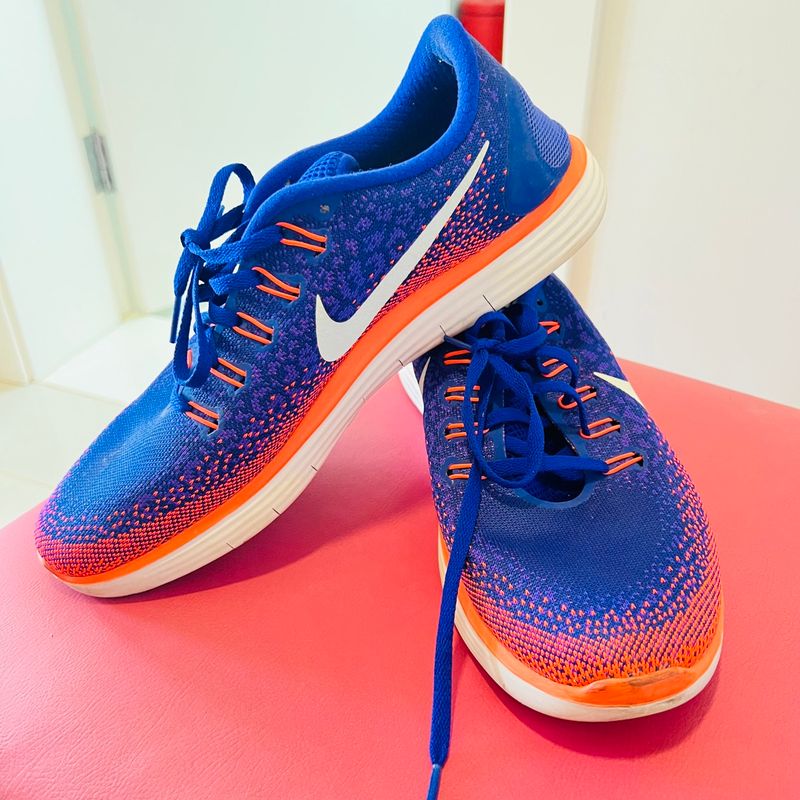 Nike azul e clearance laranja