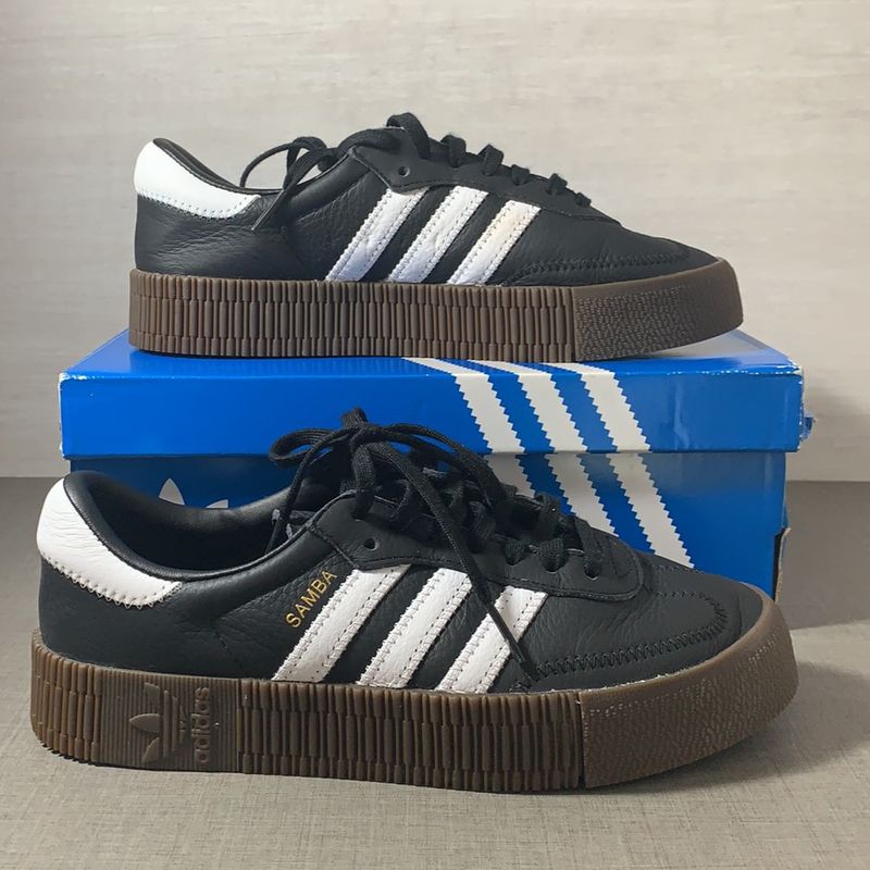 Tênis couro adidas originals best sale samba rose