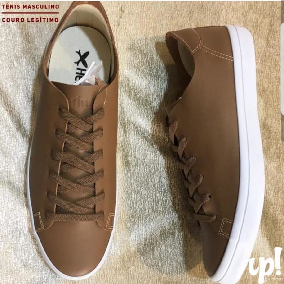 tenis masculino de couro legitimo