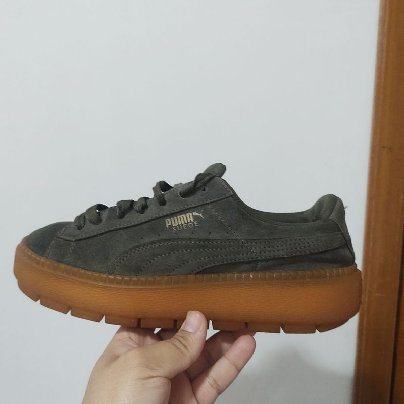 Tênis puma best sale suede platform trace