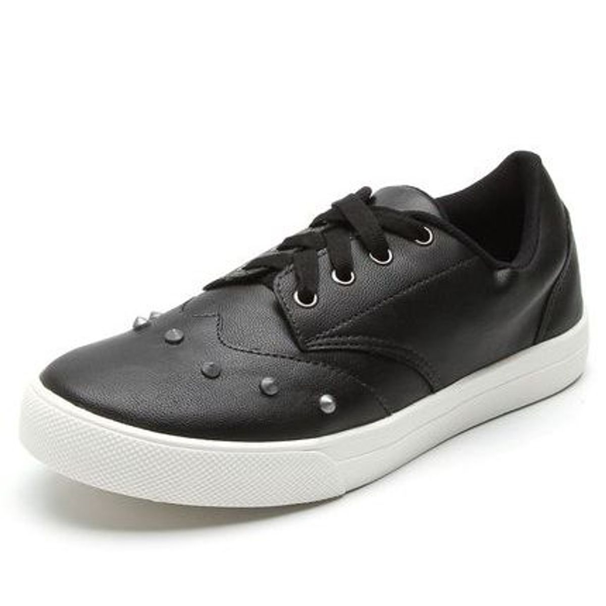 tênis couro spike preto - tênis ride skateboard