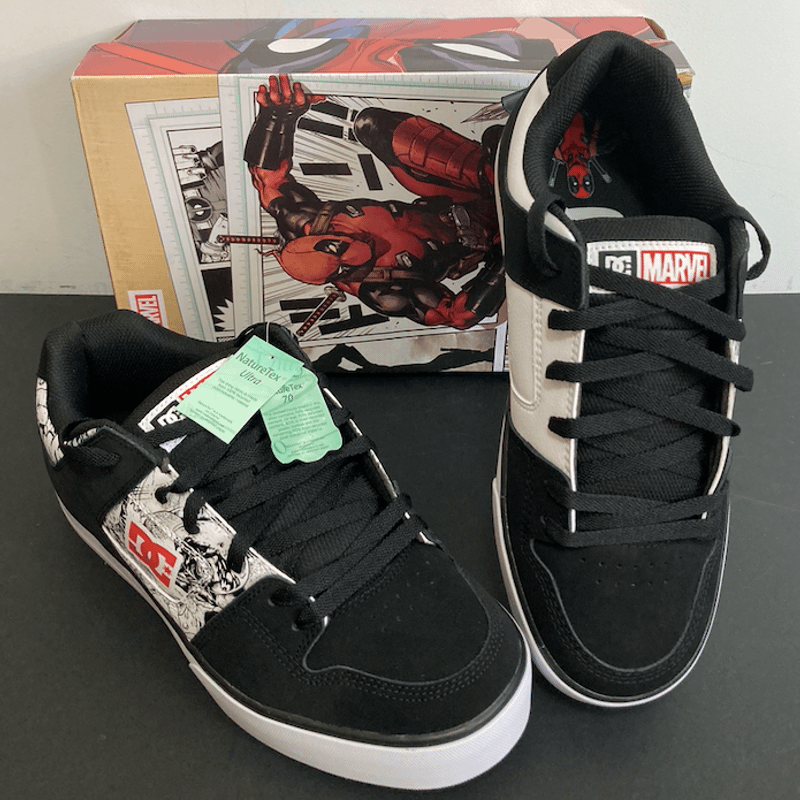 Tênis Dc Pure X Deadpool Preto Branco Vermelho Tam 41 (us 10,5)  Adys400094 Tênis Masculino Dc Shoes Nunca Usado 109632909 enjoei