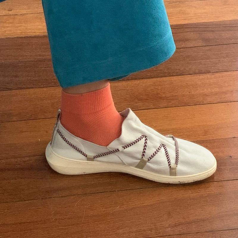 Tênis de Couro com Elástico Outer Tênis Feminino Outer Usado 85843757  enjoei