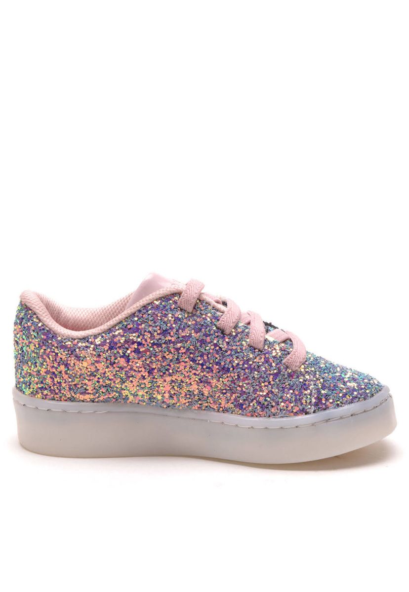 tênis bibi led com glitter infantil