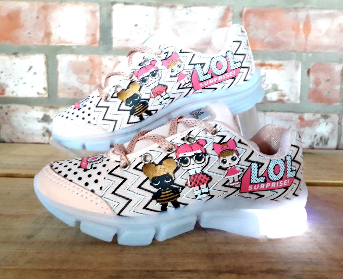 tênis de led da lol