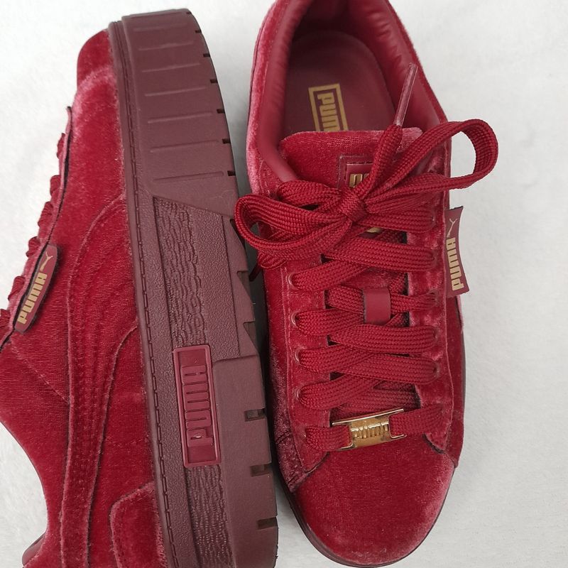 Tenis puma sale vermelho veludo