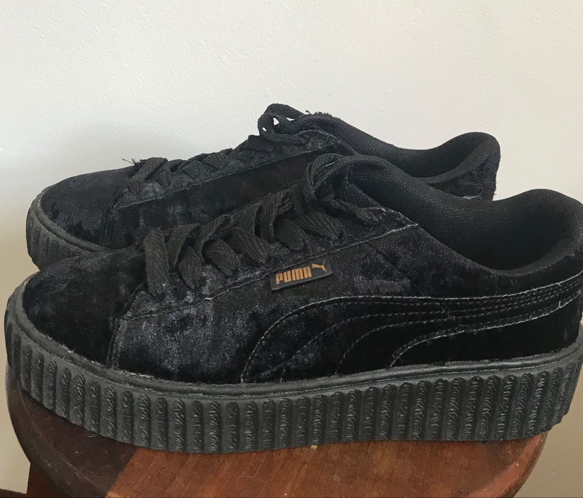 tenis puma veludo preto