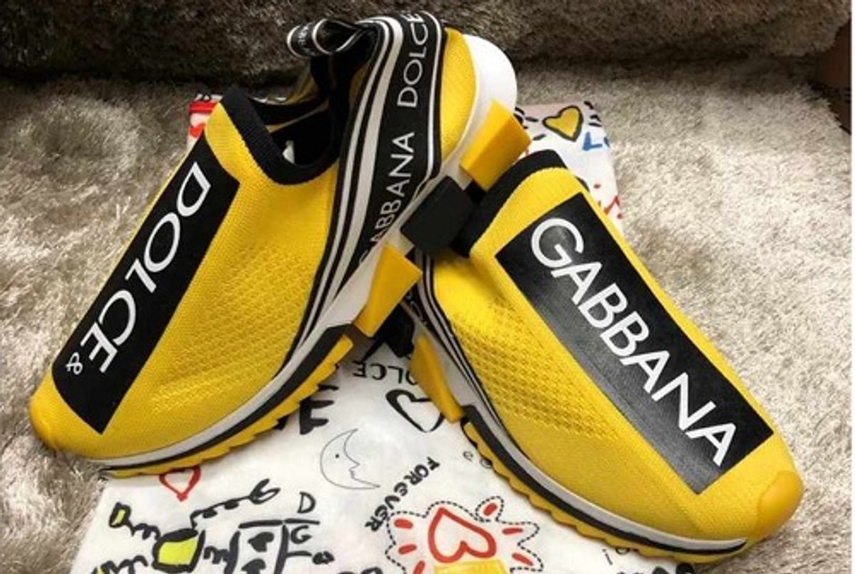 tenis dolce gabbana amarelo