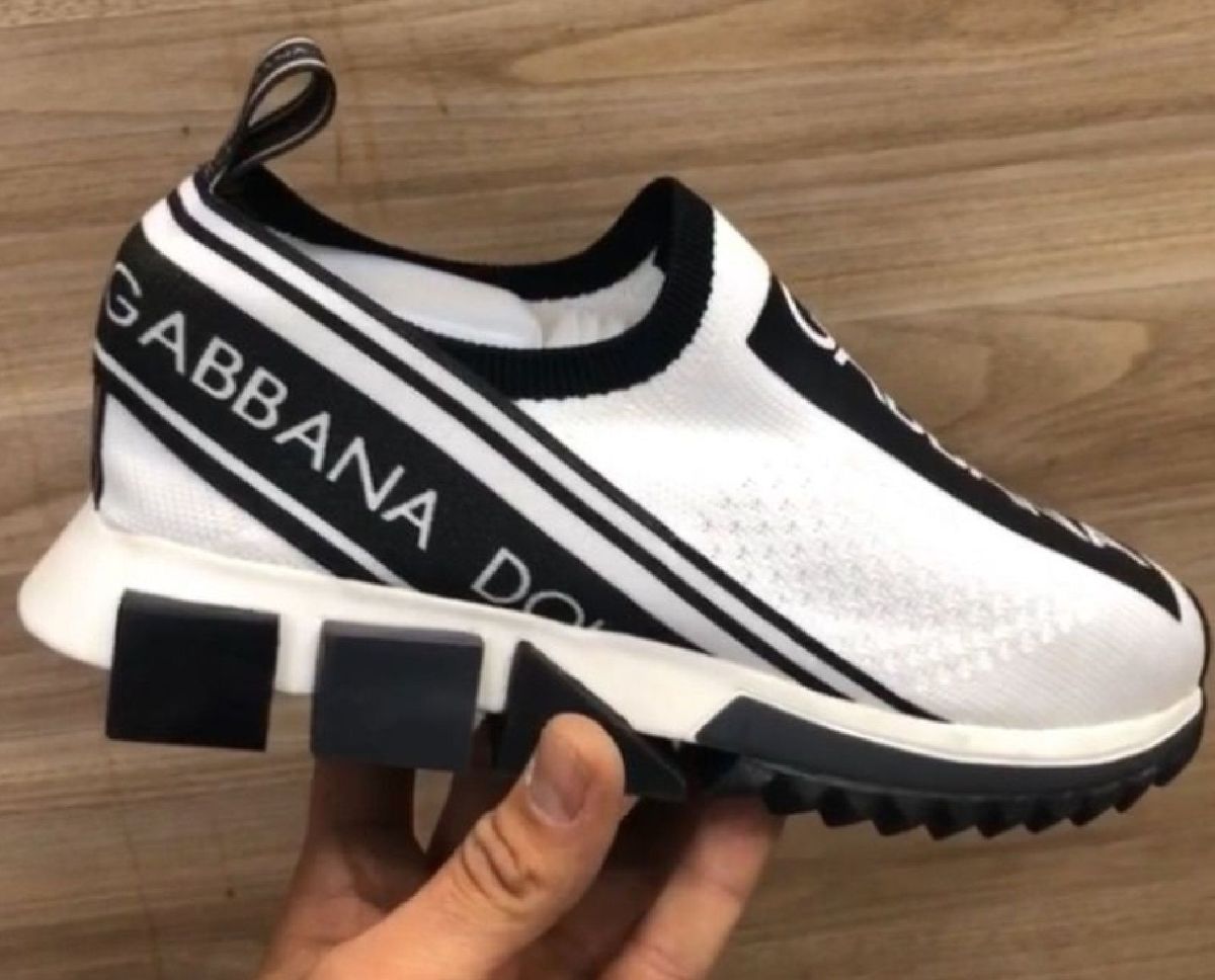 tenis branco dolce gabbana