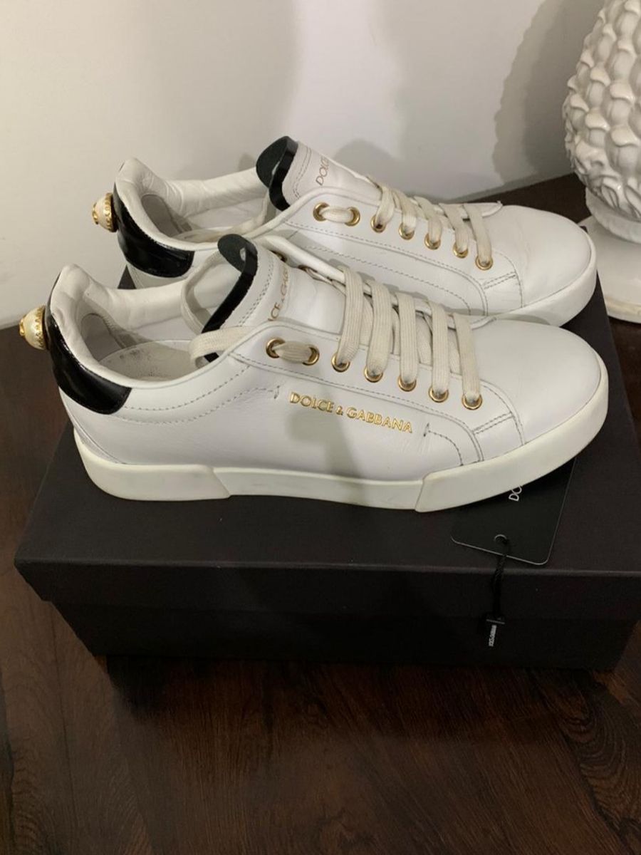 tenis branco dolce gabbana