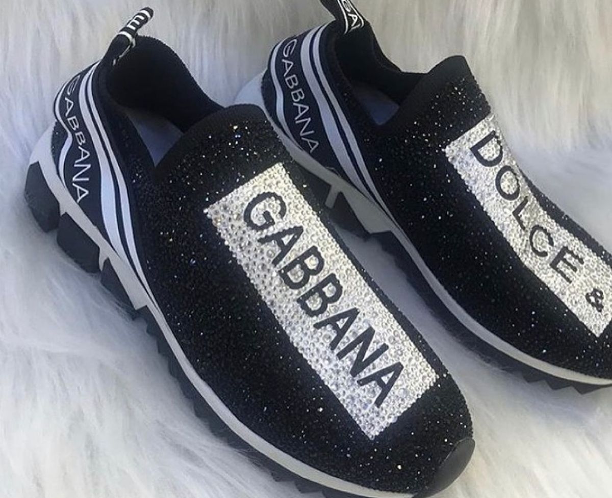 tenis dolce gabbana brilho