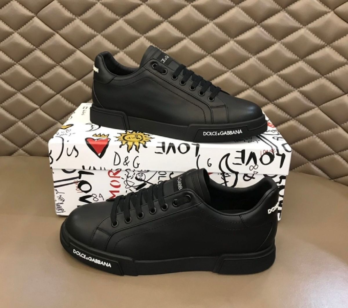 Tênis Dolce Gabbana Preto 39 Original Exclusivo Novo | Tênis Masculino ...