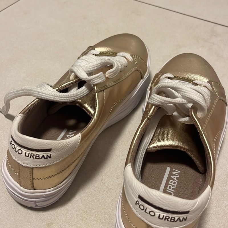 Tênis Dourado Polo Urban 36 Polo Urban Usado 101744326 enjoei