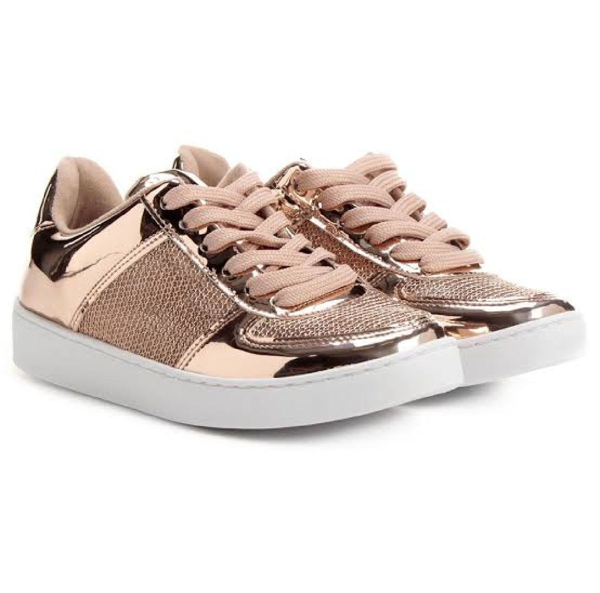 tenis vizzano dourado