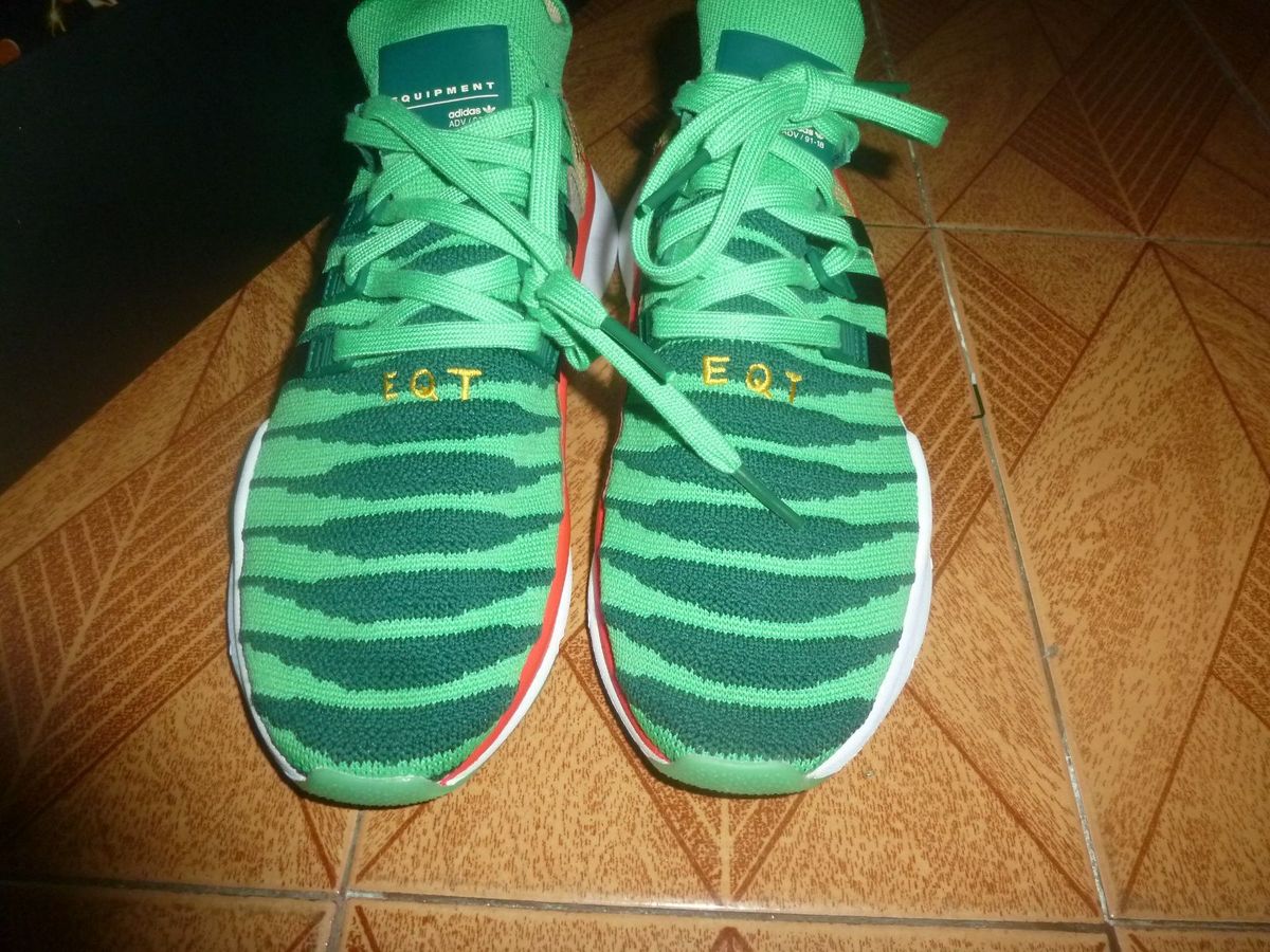 tênis dragonball z eqt support mid adv primeknit