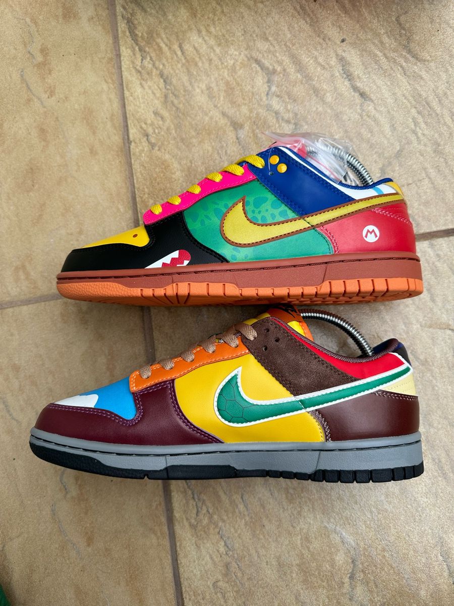 Tênis Nike Dunk Low Mario Bros Nike Nunca Usado 101143303 enjoei