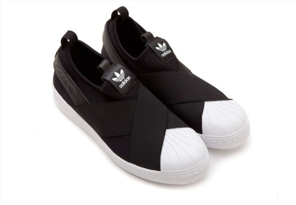 tênis superstar slip on feminino preto