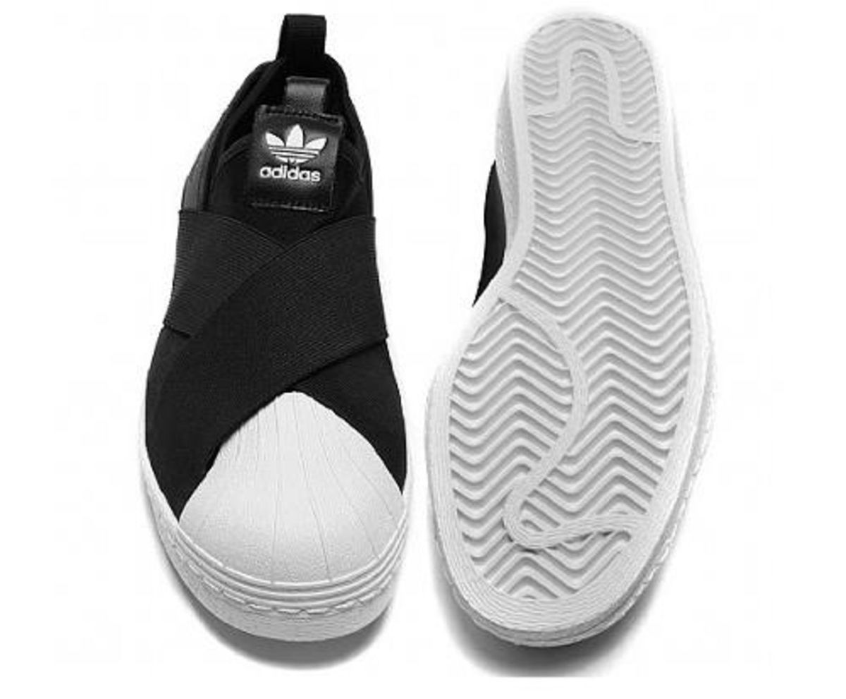 tênis adidas originals superstar slipon w preto