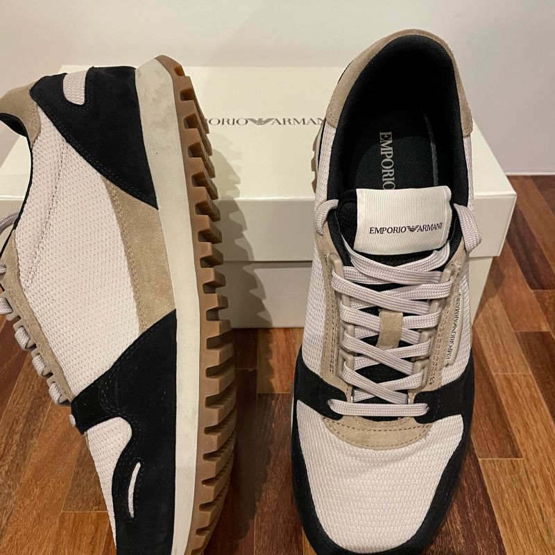 Emporio armani sale low top sneakers