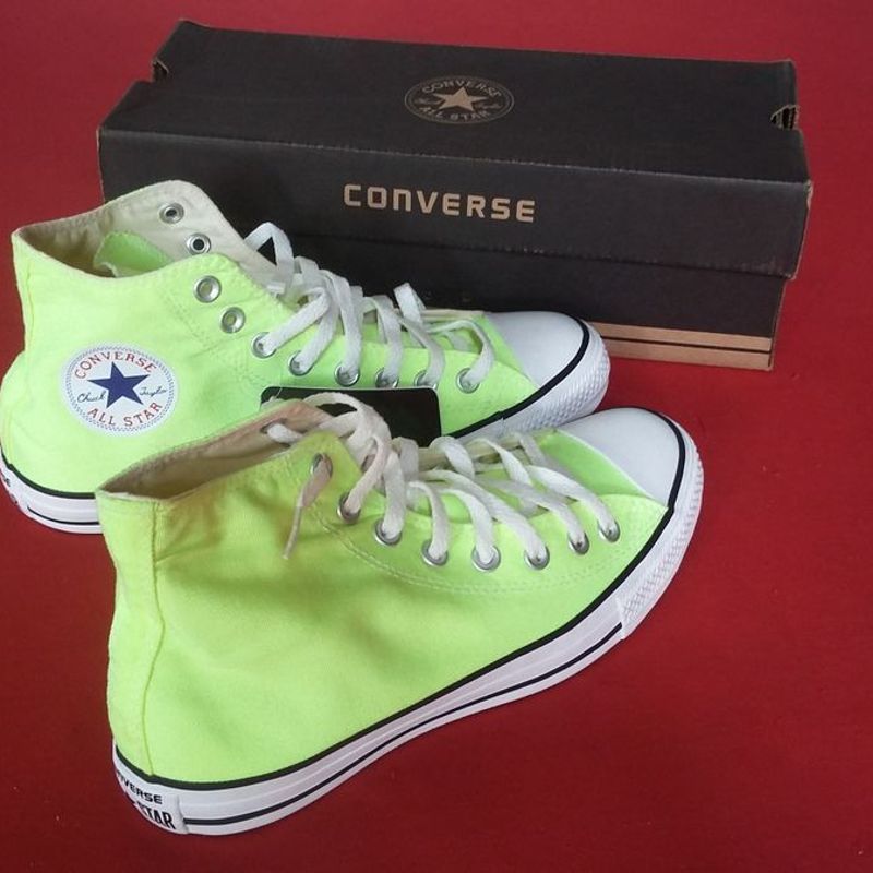 Tenis all best sale star verde neon