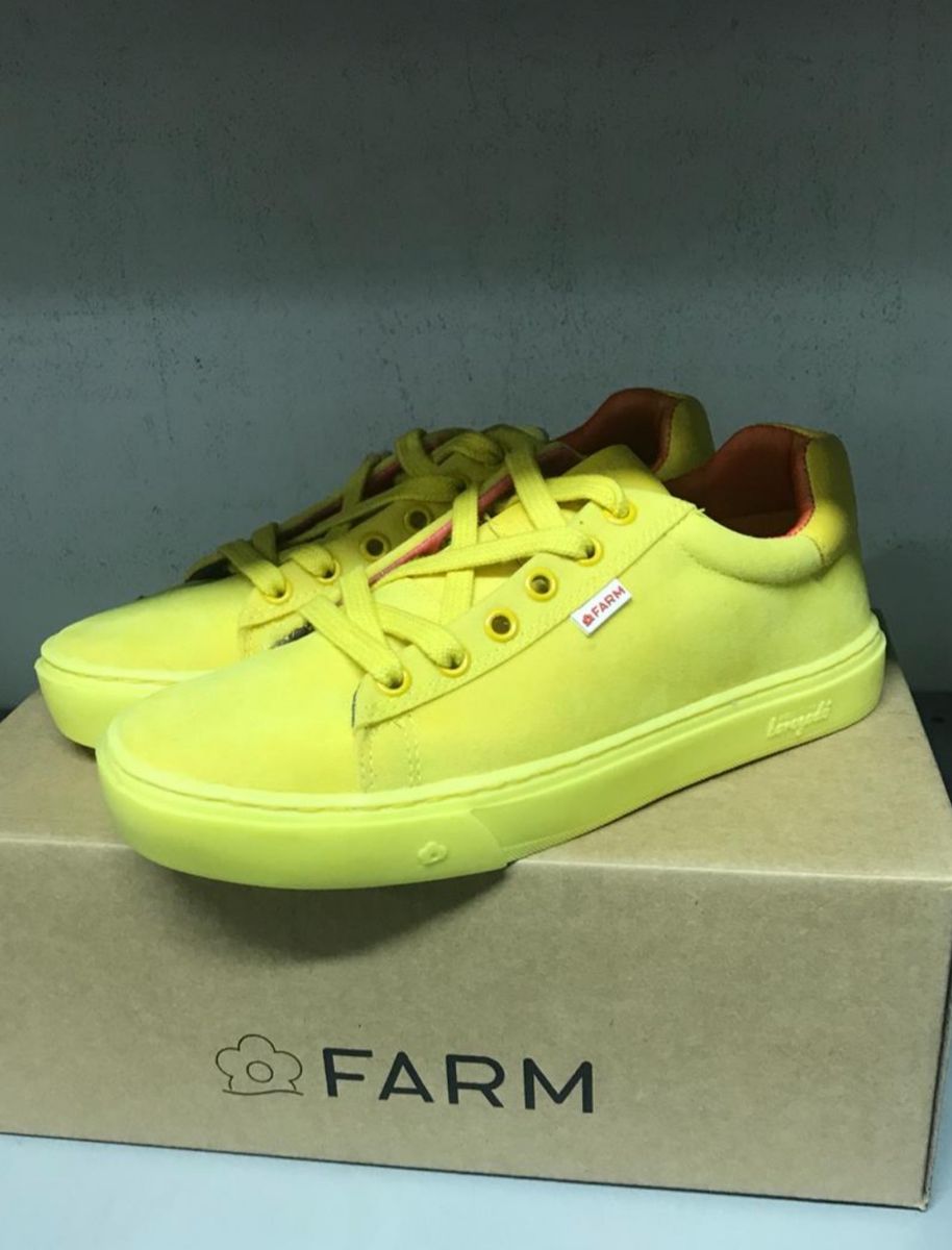tenis farm amarelo