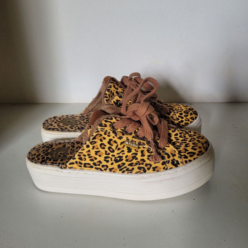 Tênis Farm Laje Mule Onça Feminino - Amarelo | Farm Usado