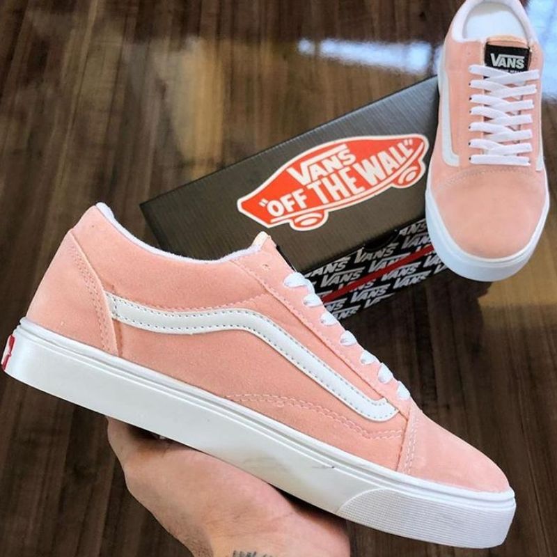 Tênis vans best sale old skool rosa