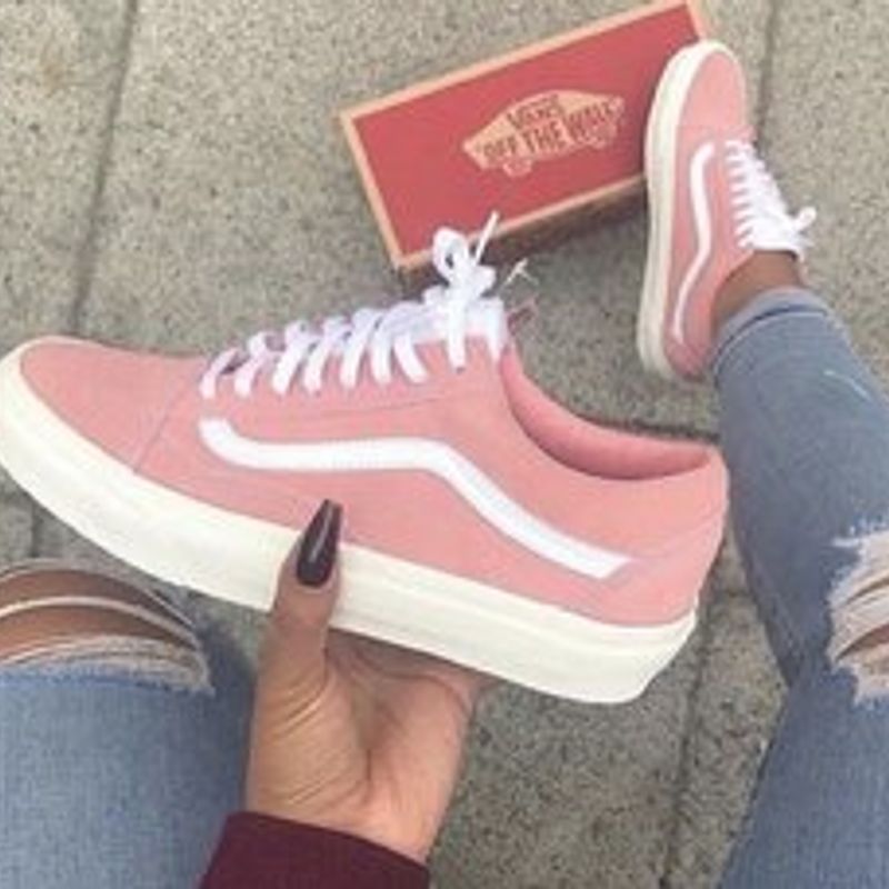 Vans feminino com hot sale rosas