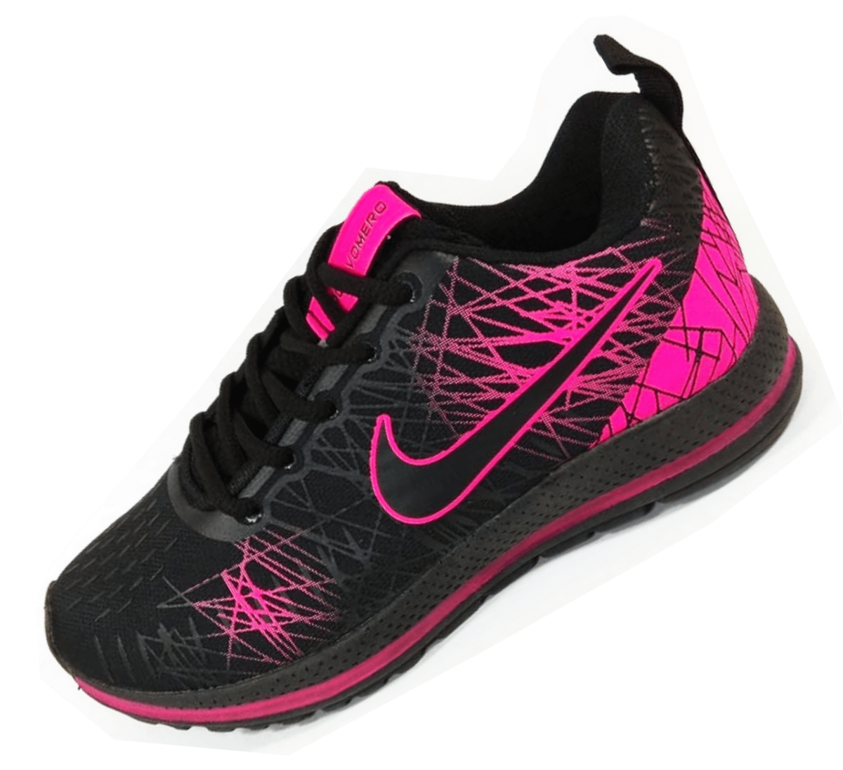 tenis nike feminino preto para caminhada