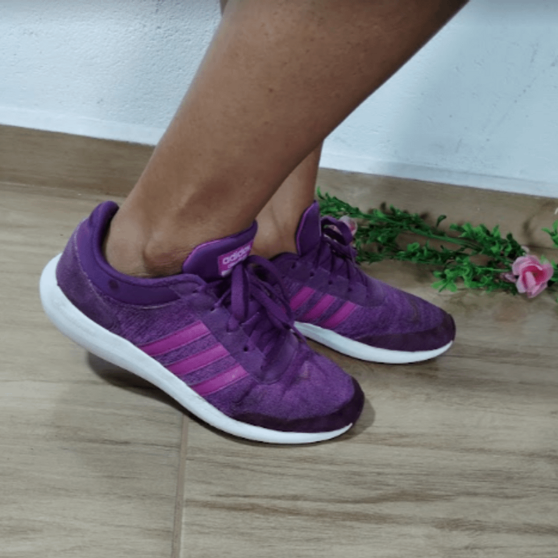 T nis Feminino Adidas Cloudfoam Roxo. T nis Feminino Adidas